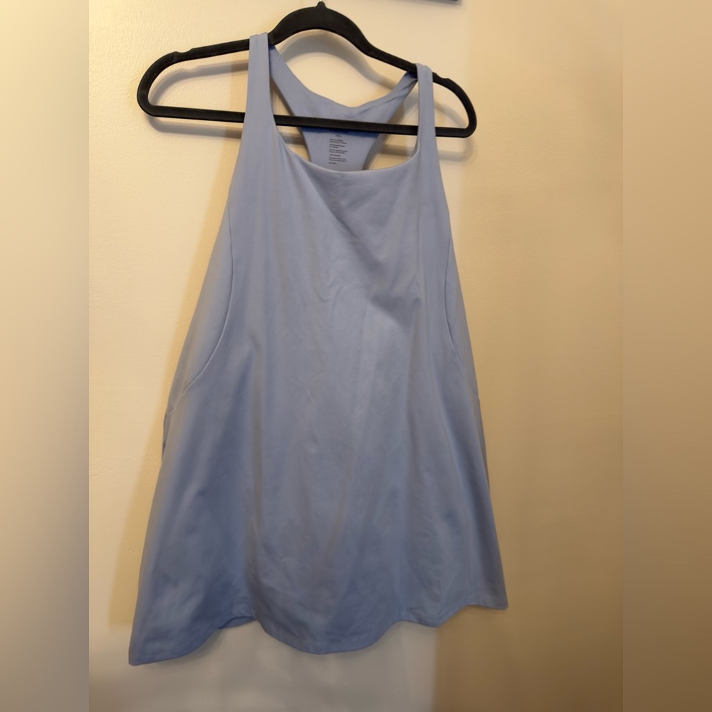 Girlfriend Collective Women's Paloma Racerback Dress Size XXXL Blue